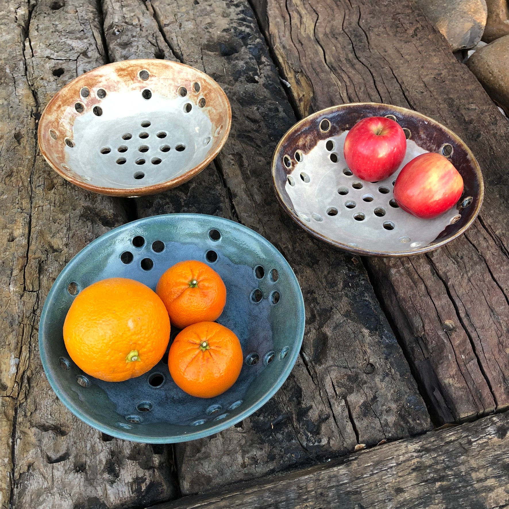 Stoneware Handmade Fruit Bowl Aimee's Handcrafts